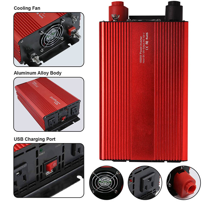 1500W Power Inverter for Car Cosuper